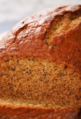 Delicious homemade banana bread loaf fresh out of the oven