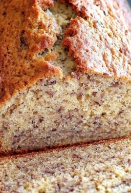 Slice of moist easy banana bread made with oil