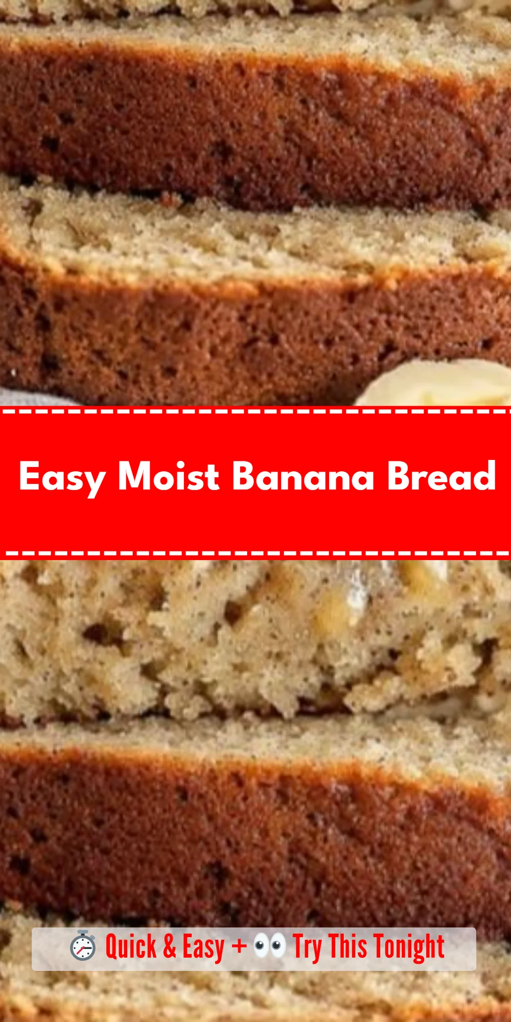 Easy Moist Banana Bread