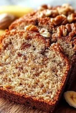 Delicious Nana's Secret Banana Nut Bread with nuts and ripe bananas