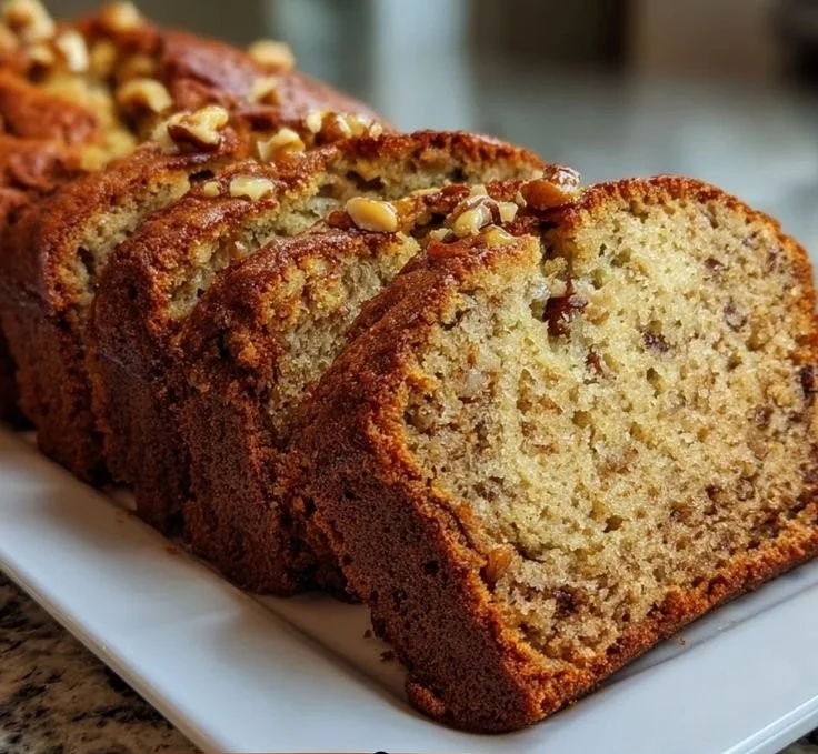 Simple Moist Banana Nut Bread