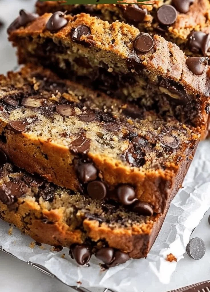 Super Moist Chocolate Chip Banana Bread Recipe