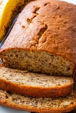 Delicious homemade banana bread fresh out of the oven
