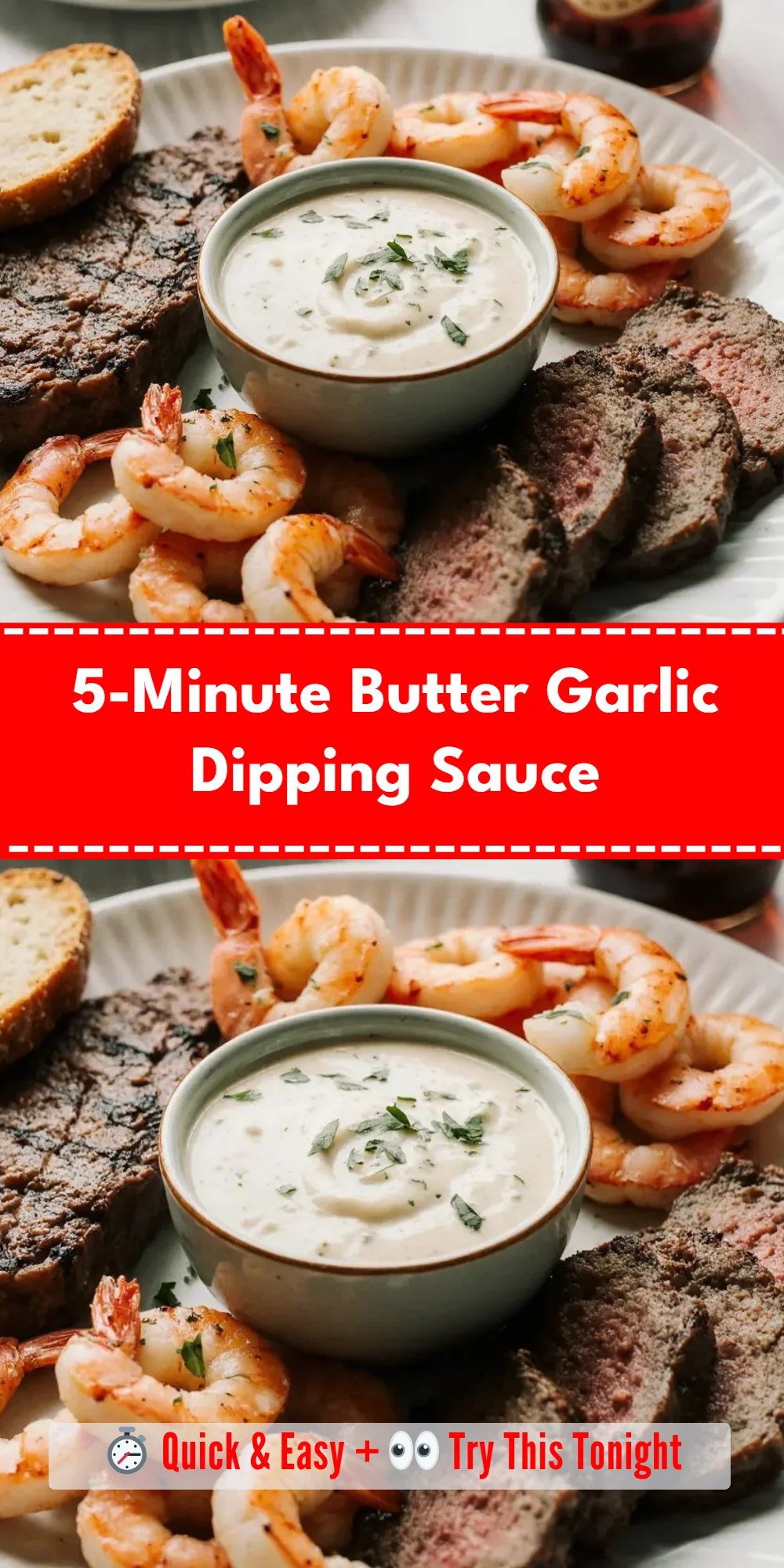 5-Minute Butter Garlic Dipping Sauce