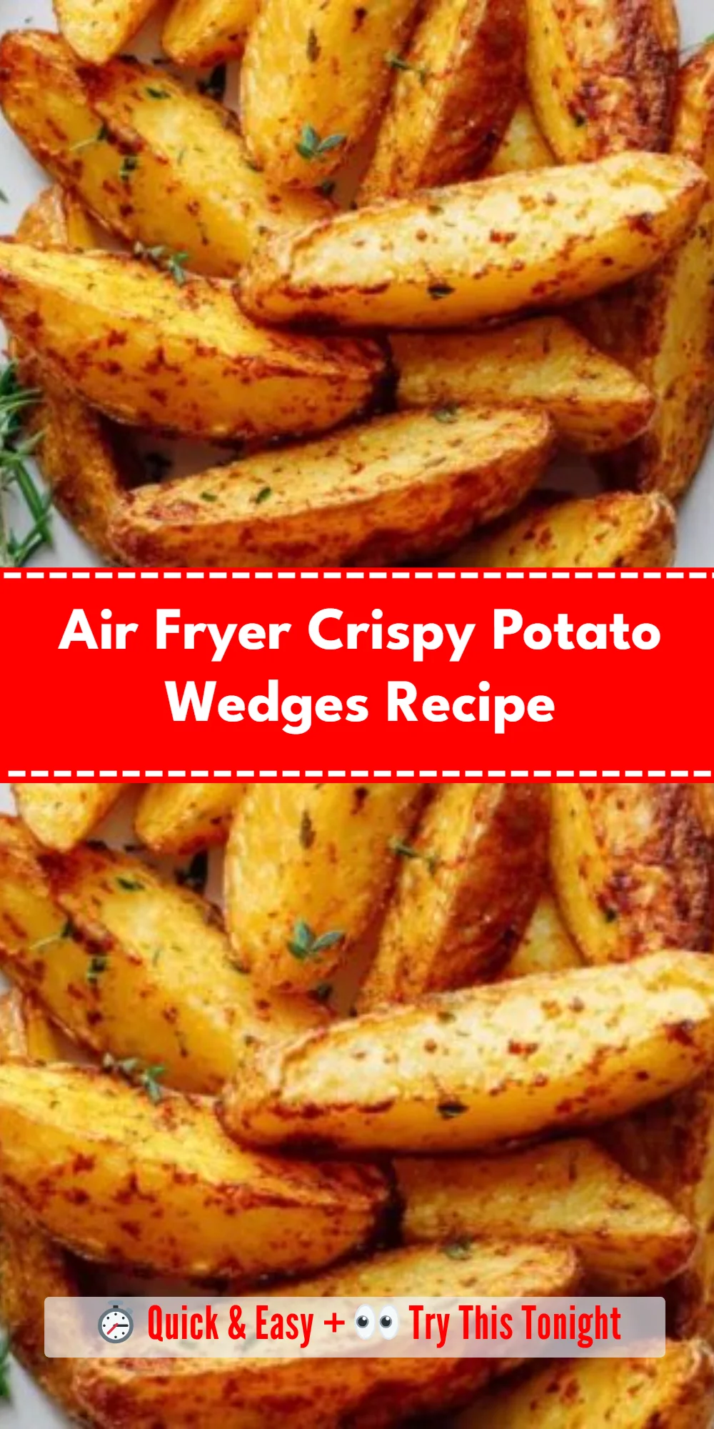 Air Fryer Crispy Potato Wedges Recipe