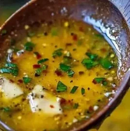 Cajun Garlic Butter Sauce served over grilled shrimp and vegetables