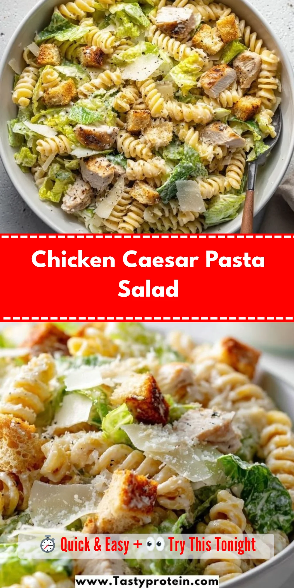 Chicken Caesar Pasta Salad