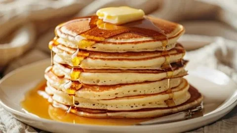 Fluffy Pancakes (Soft, Thick & Homemade)