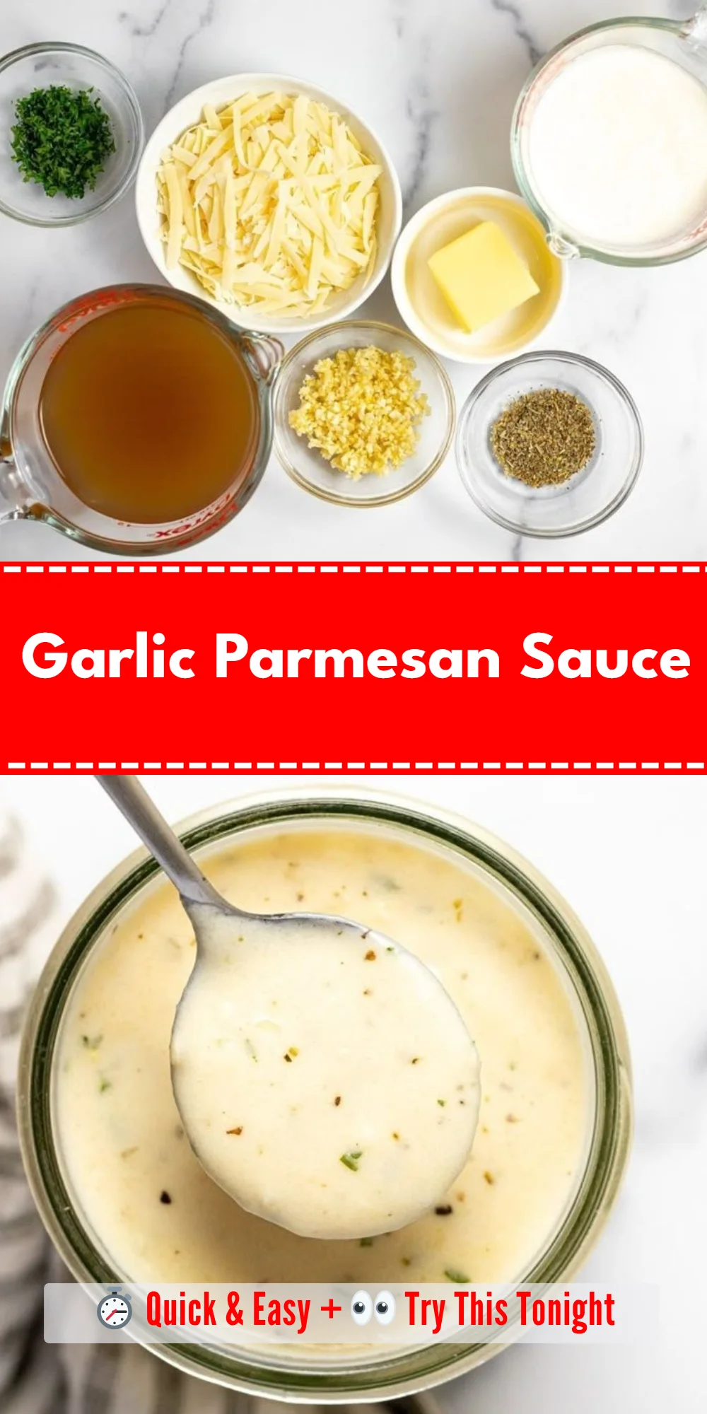 Garlic Parmesan Sauce