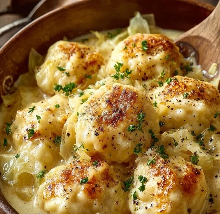 German Cabbage and Dumplings