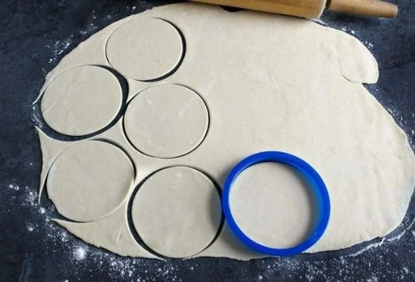 Homemade potstickers dough prepared for easy cooking.