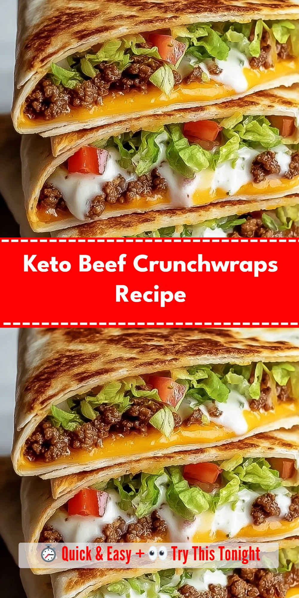 Keto Beef Crunchwraps Recipe