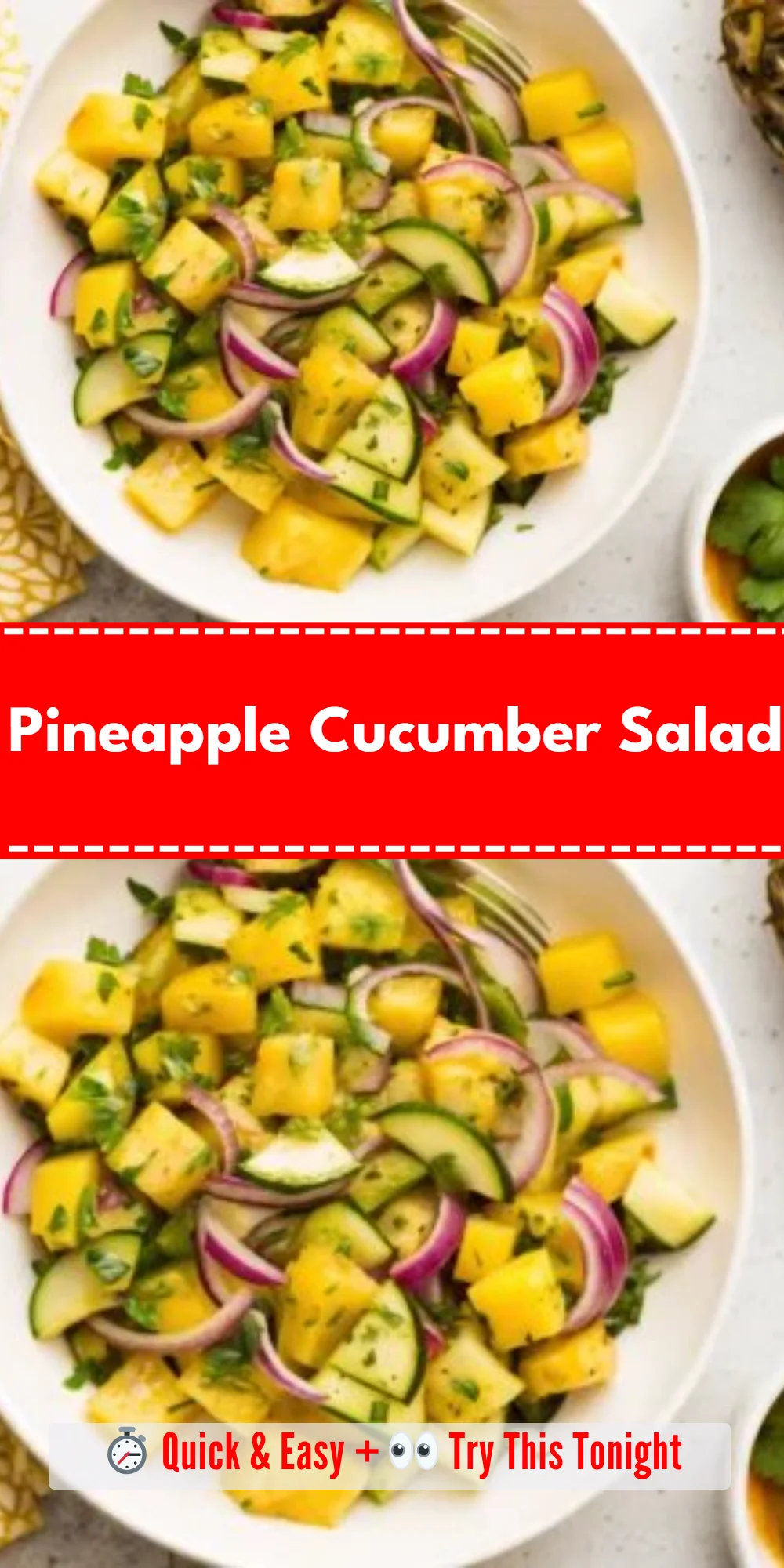 Pineapple Cucumber Salad