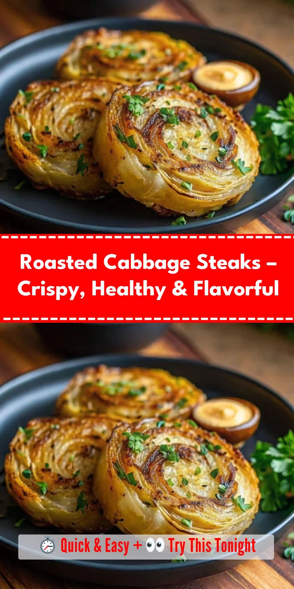 Roasted Cabbage Steaks – Crispy, Healthy & Flavorful