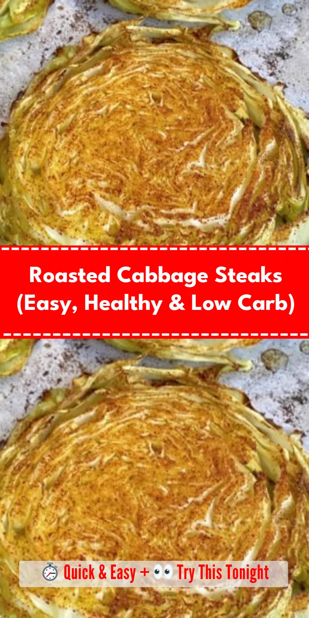 Roasted Cabbage Steaks (Easy, Healthy & Low Carb)