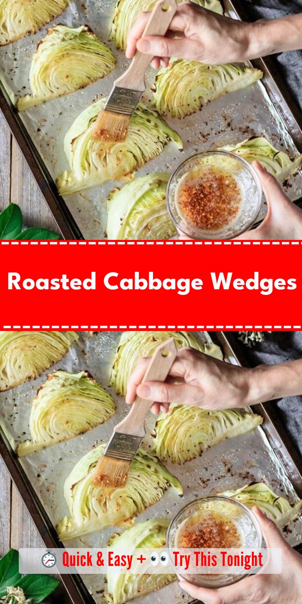 Roasted Cabbage Wedges
