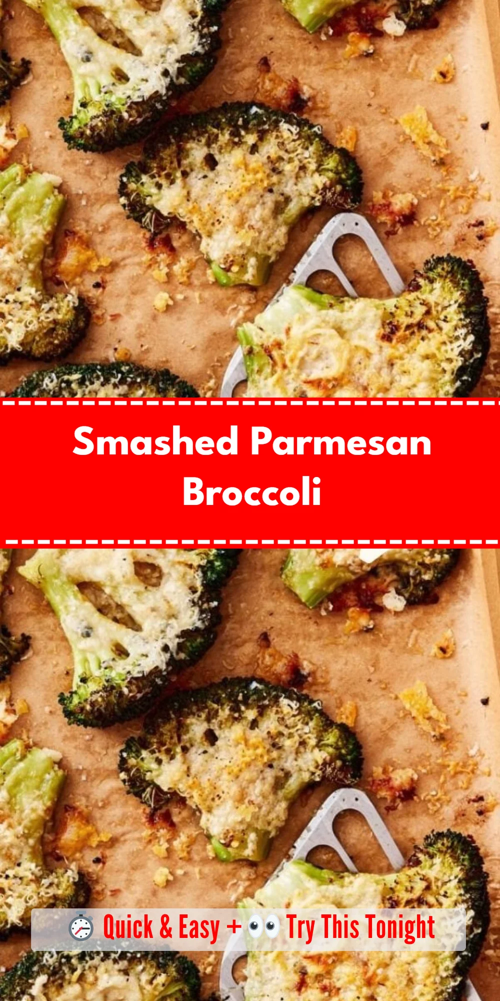 Smashed Parmesan Broccoli