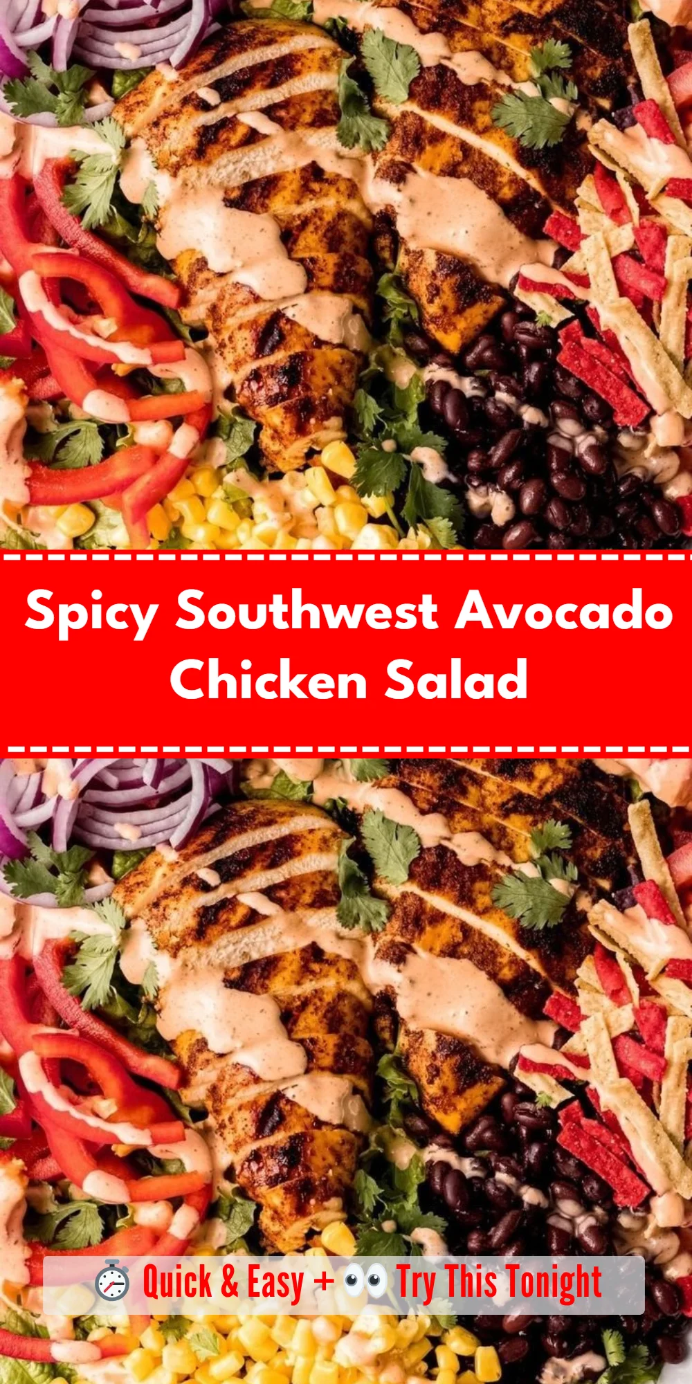 Spicy Southwest Avocado Chicken Salad