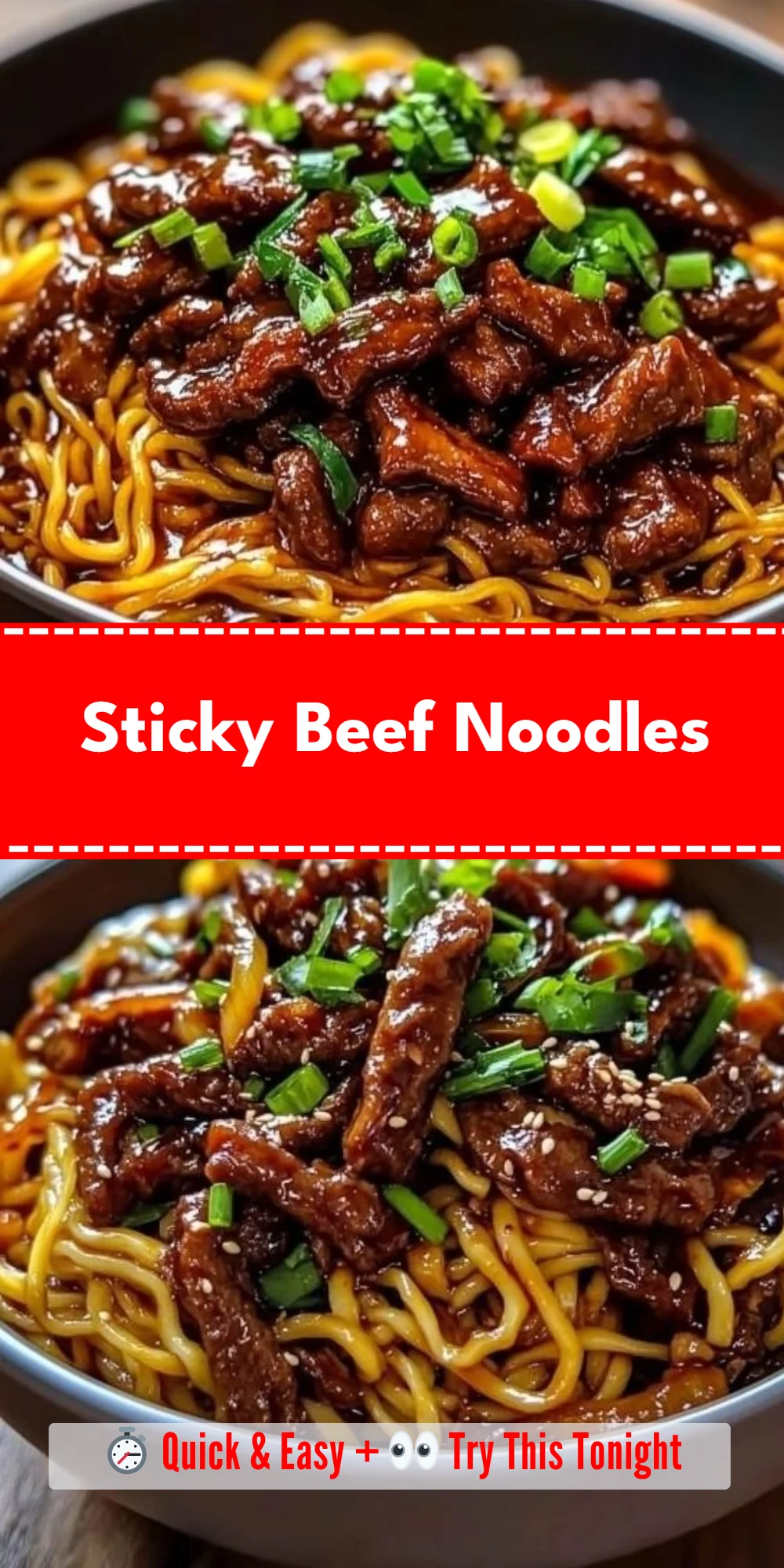 Sticky Beef Noodles