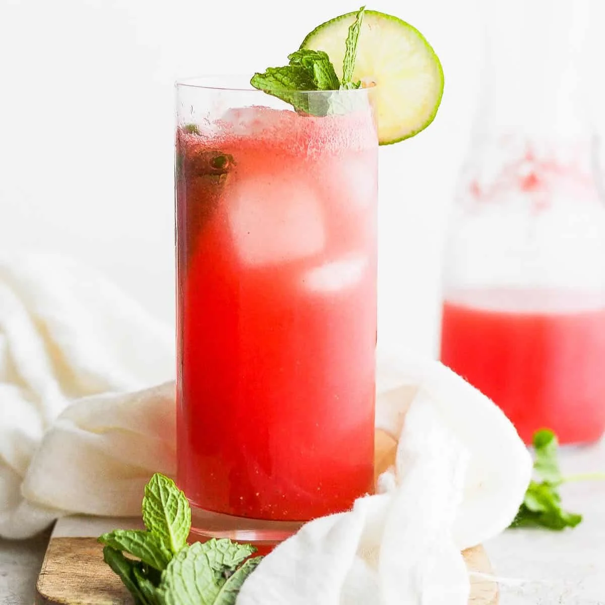 Refreshing Watermelon Spritzer made with only 5 ingredients