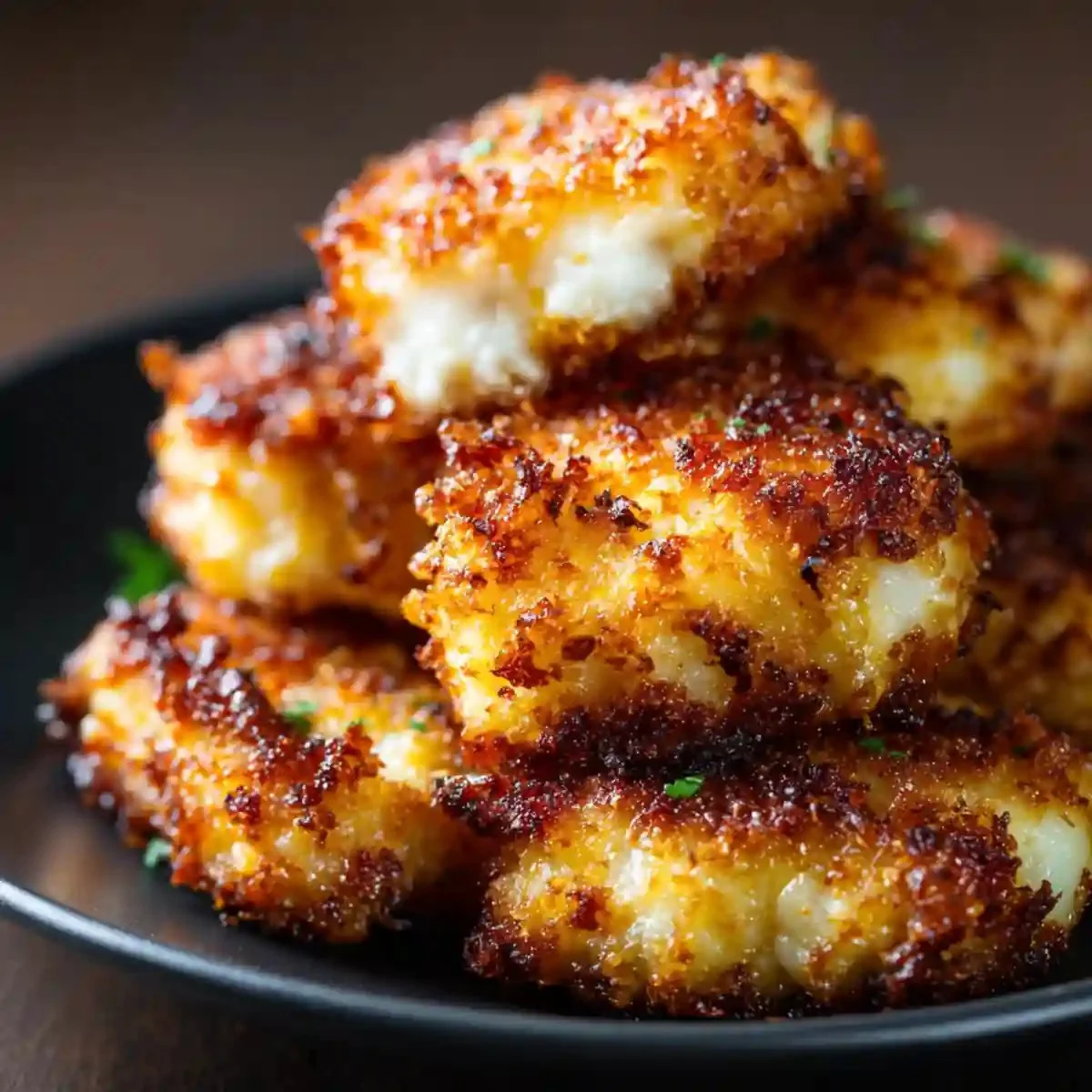 Delicious 2-ingredient cheesy cottage cheese bites ready to enjoy as a snack