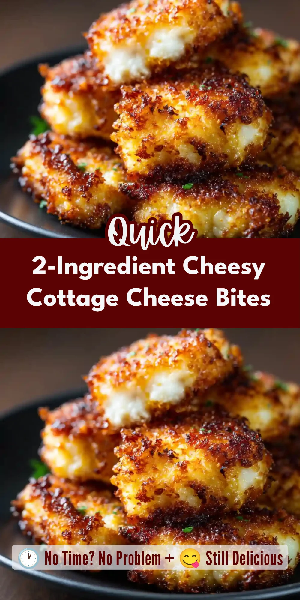 2-Ingredient Cheesy Cottage Cheese Bites
