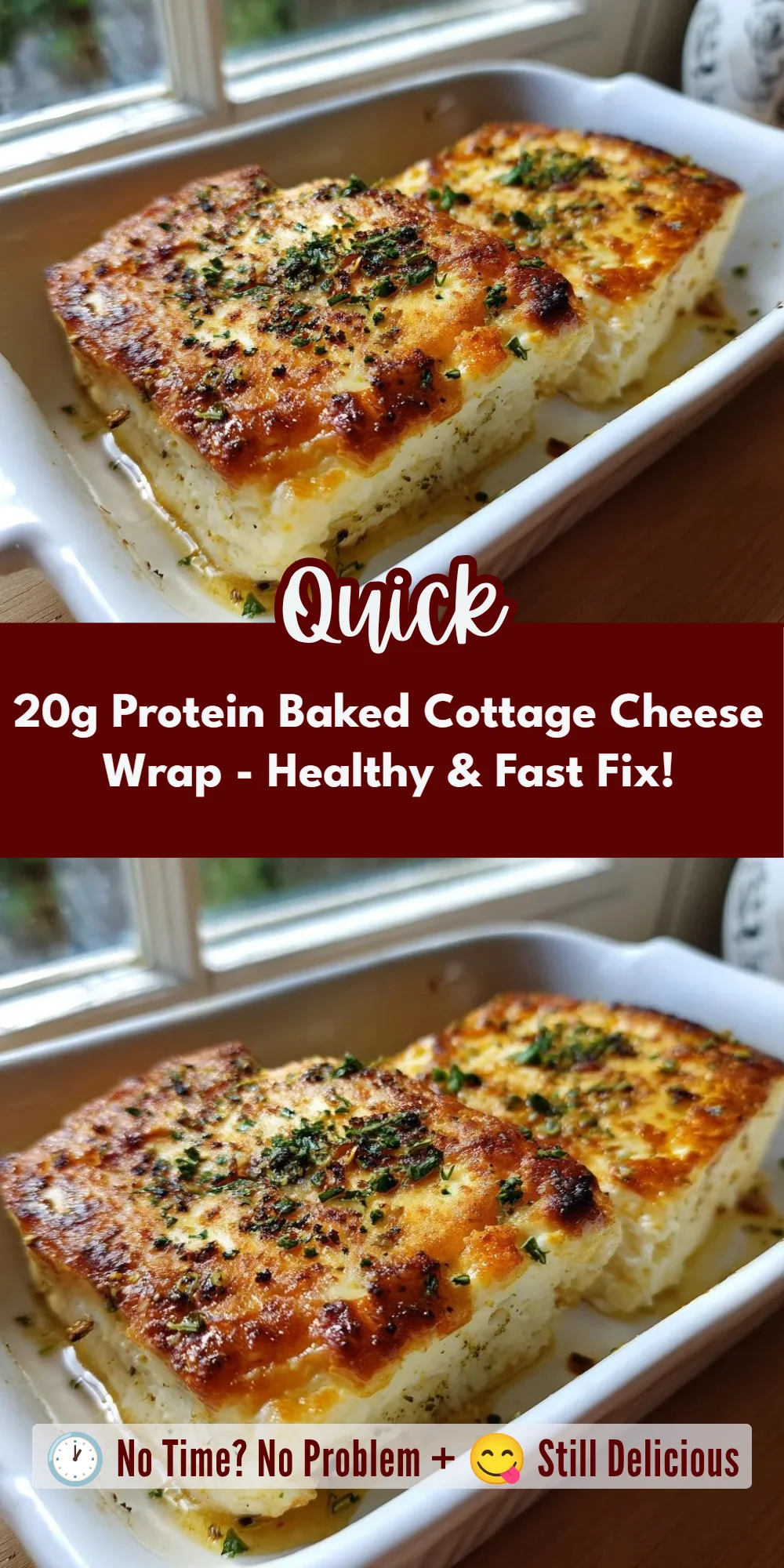 20g Protein Baked Cottage Cheese Wrap - Healthy & Fast Fix!