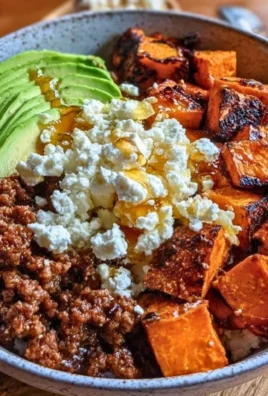 Protein Hot Honey Beef Bowl with Sweet and Spicy Ingredients