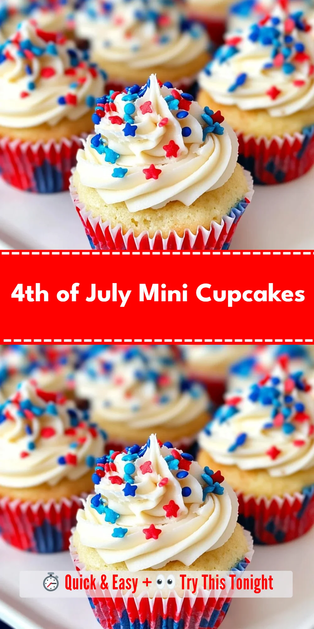 4th of July Mini Cupcakes