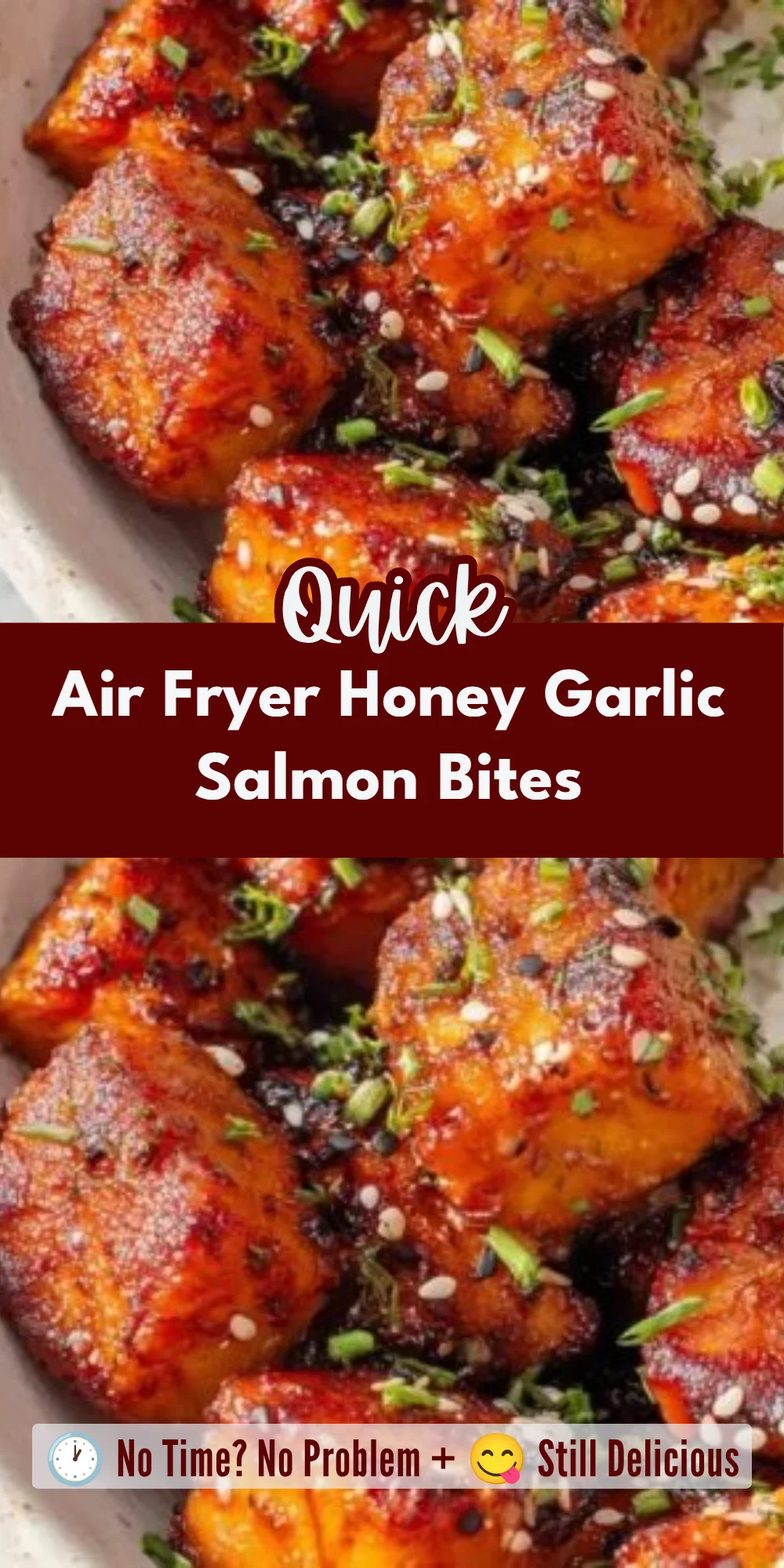Air Fryer Honey Garlic Salmon Bites