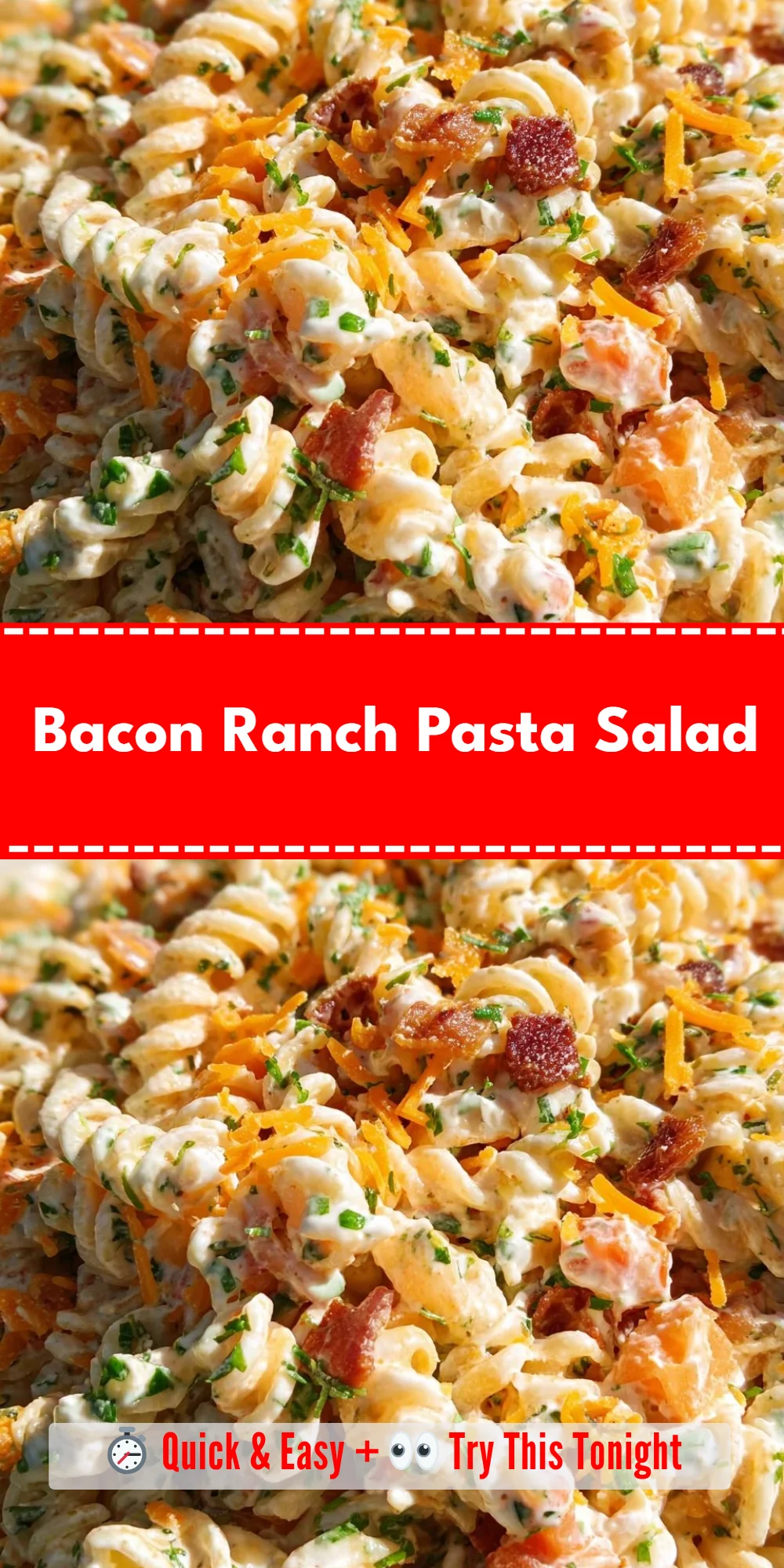 Bacon Ranch Pasta Salad