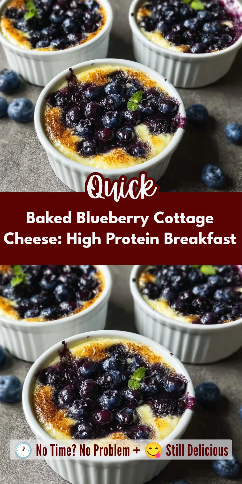 Baked Blueberry Cottage Cheese: High Protein Breakfast