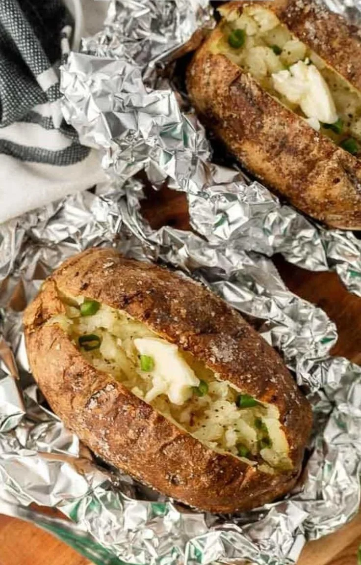 Baked Potatoes on the Grill