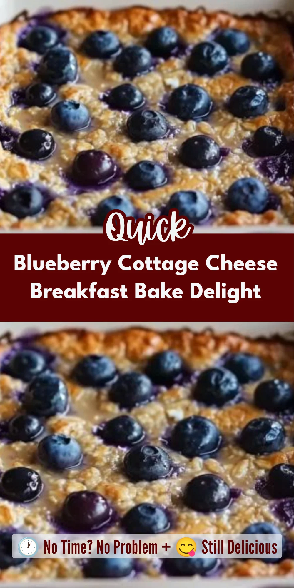 Blueberry Cottage Cheese Breakfast Bake Delight