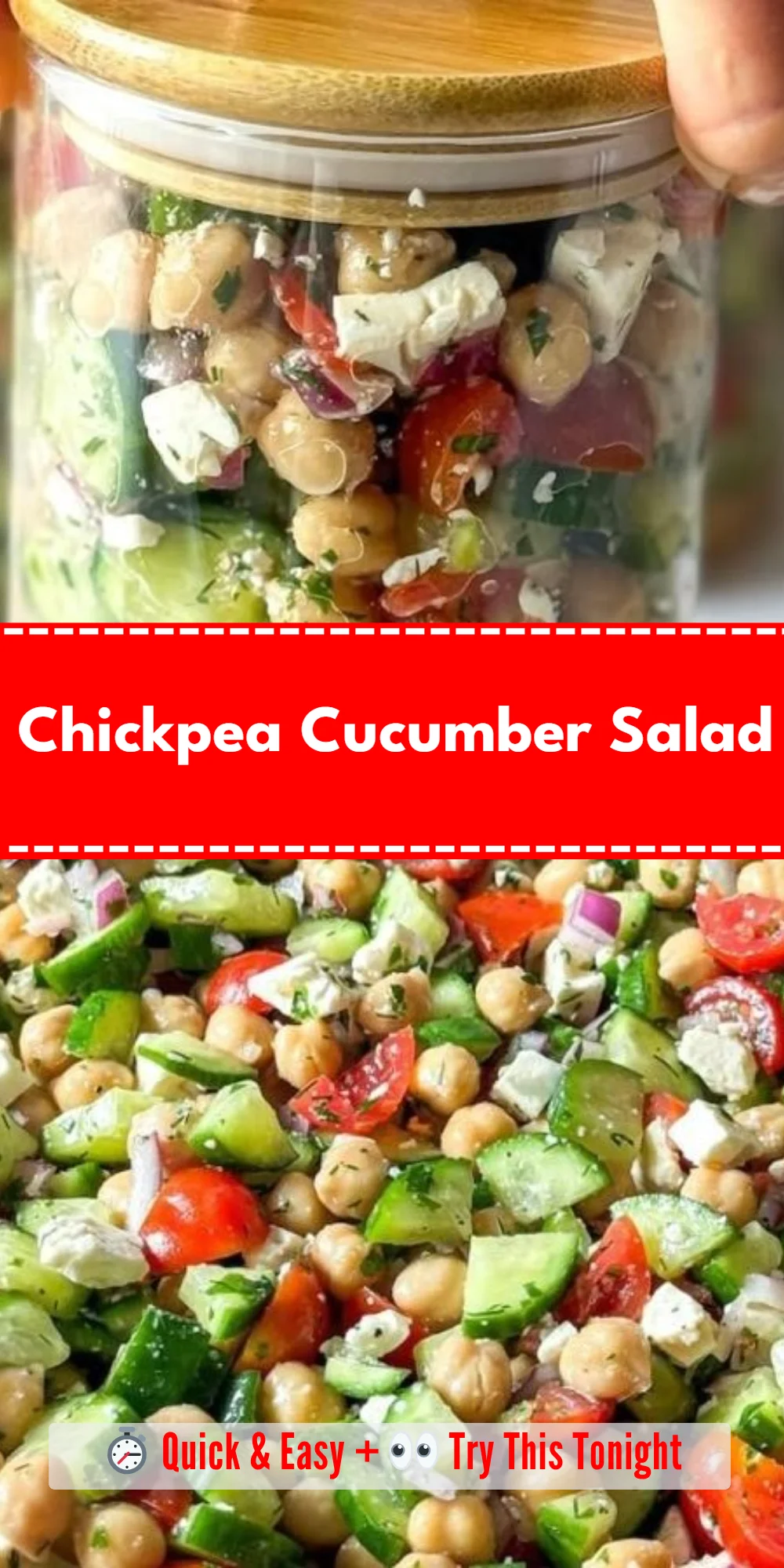 Chickpea Cucumber Salad
