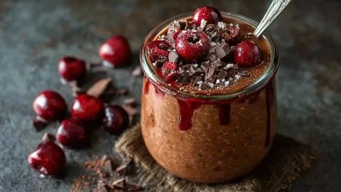 Chocolate Cherry Overnight Oats: A Decadent & Healthy Breakfast