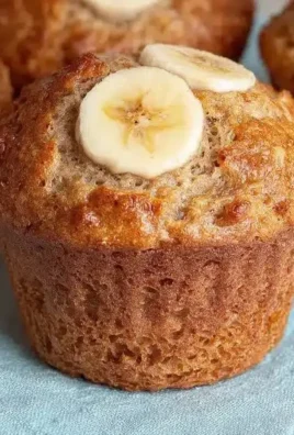 Cottage cheese banana muffins fresh out of the oven, healthy and delicious treat