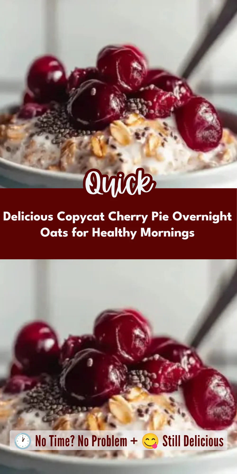 Delicious Copycat Cherry Pie Overnight Oats for Healthy Mornings