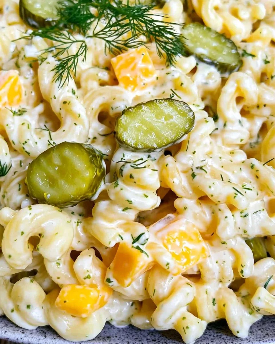 Dill Pickle Pasta Salad