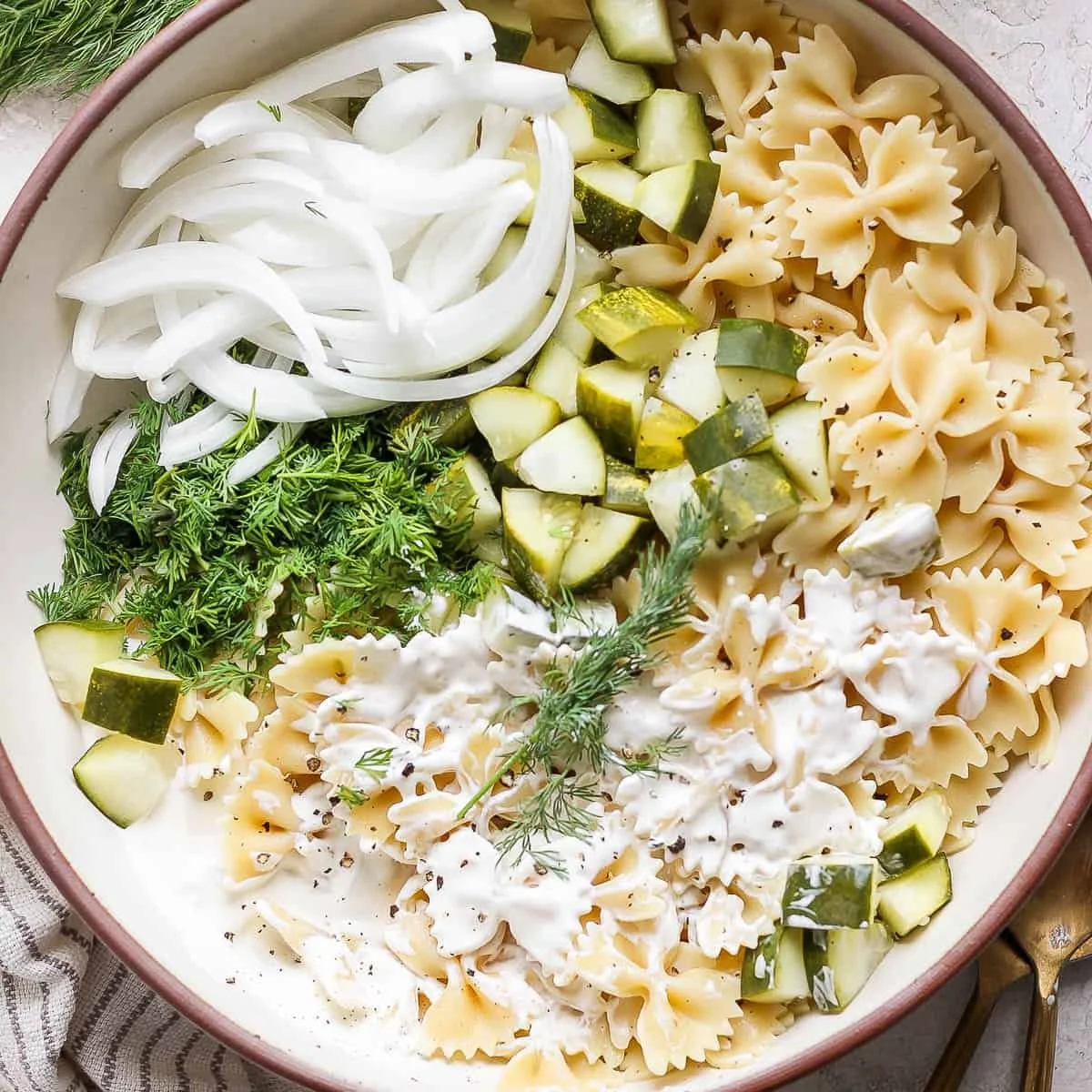 Dill Pickle Pasta Salad Recipe