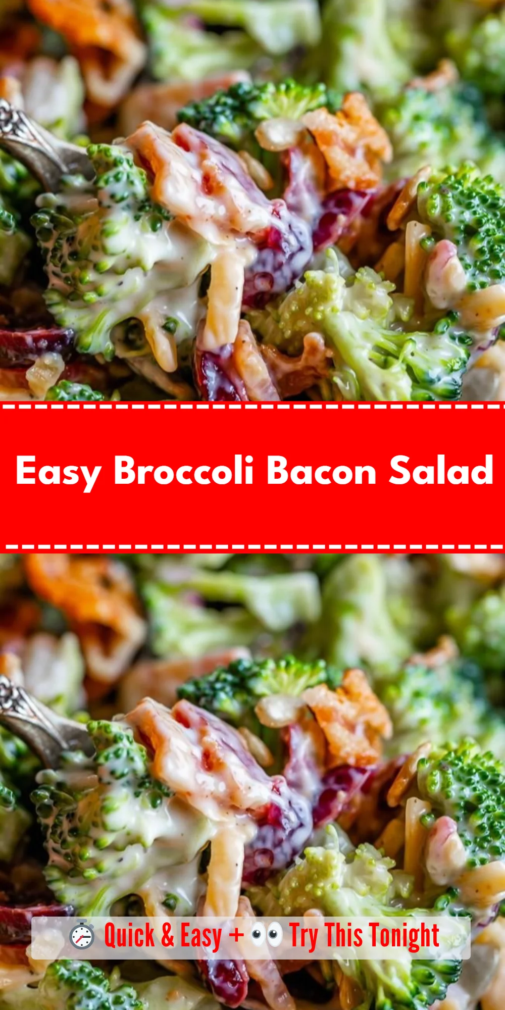 Easy Broccoli Bacon Salad