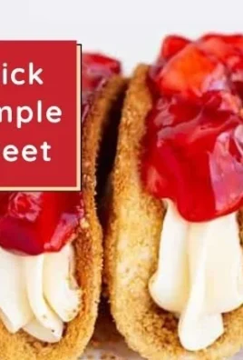 Delicious easy cheesecake tacos with creamy filling in crispy taco shells