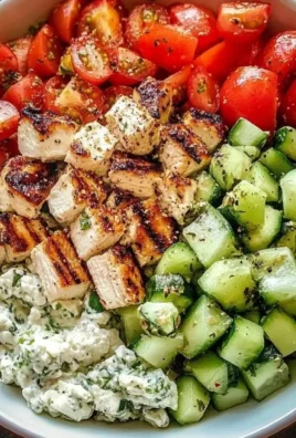 Delicious Greek Chicken Bowls with fresh ingredients and vibrant colors