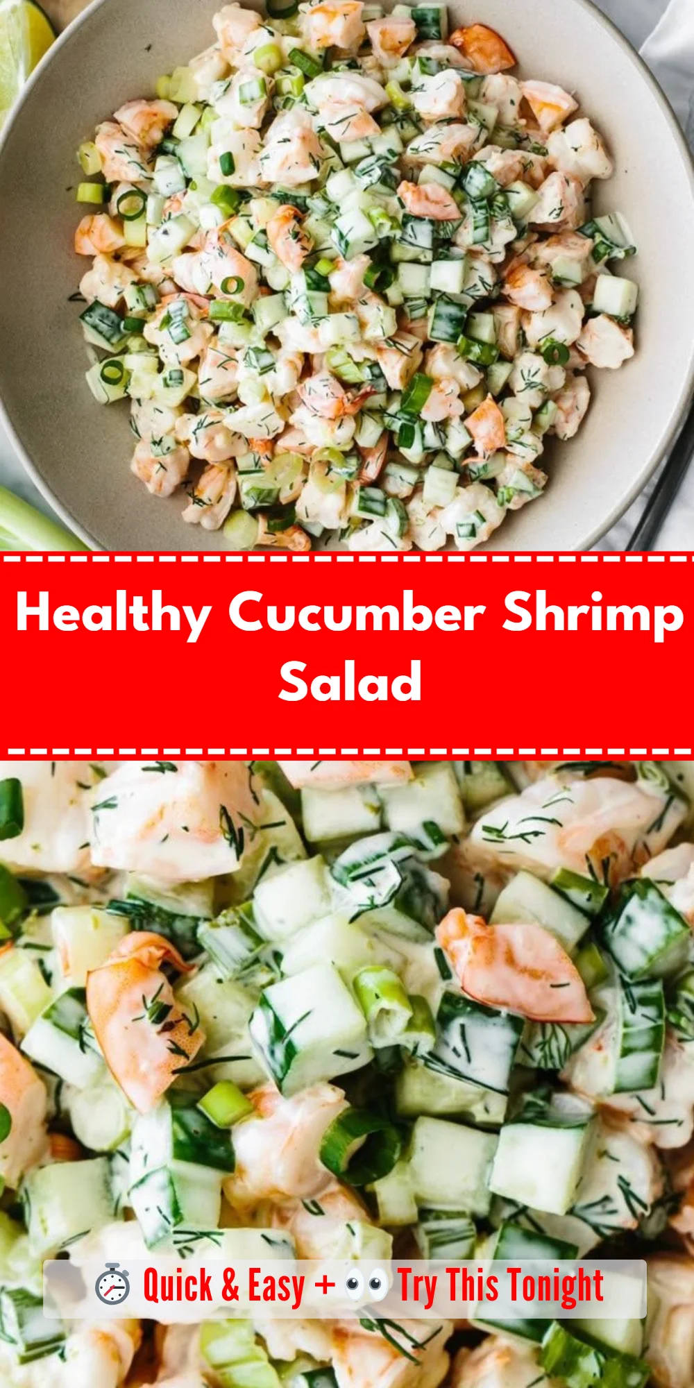 Healthy Cucumber Shrimp Salad