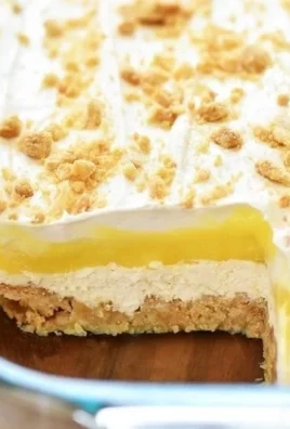 Heavenly Oreo Lemon Dessert with creamy lemon filling and crushed Oreos