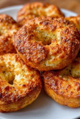 High protein cottage cheese bagels on a wooden table with fresh toppings.
