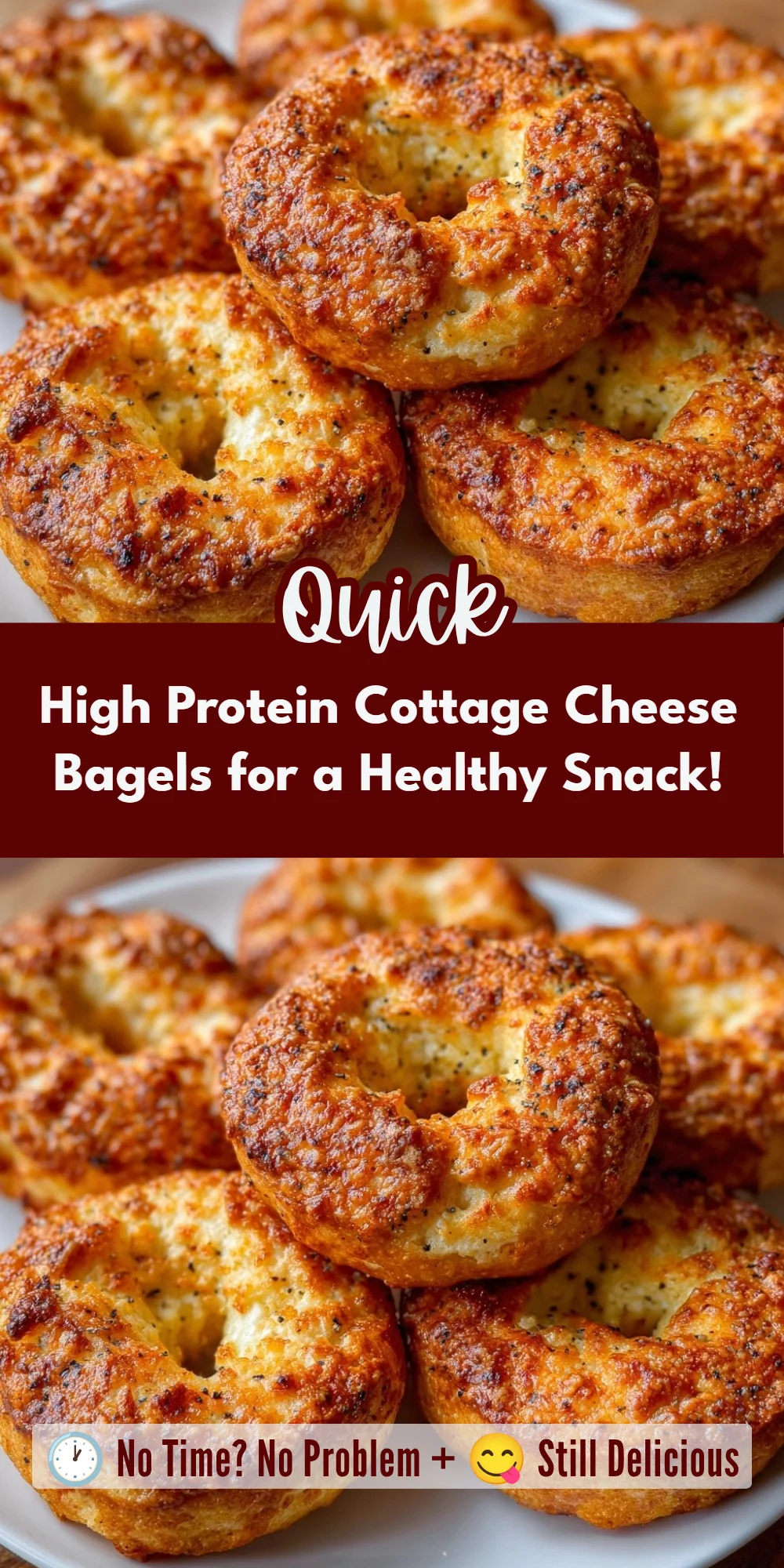 High Protein Cottage Cheese Bagels for a Healthy Snack!