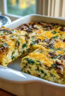 High-protein cottage cheese egg bake, a healthy breakfast option with 22g of protein.