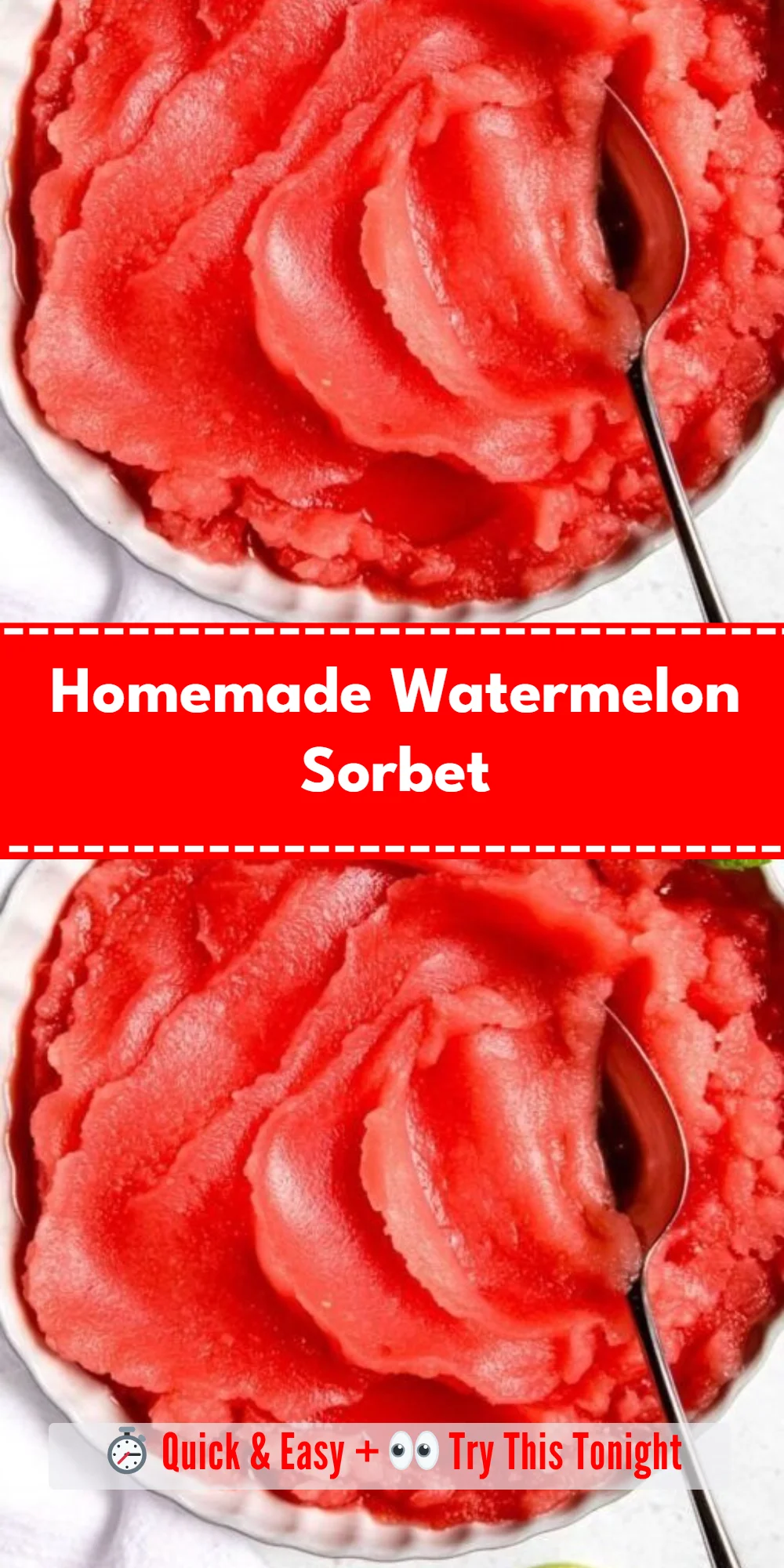 Homemade Watermelon Sorbet