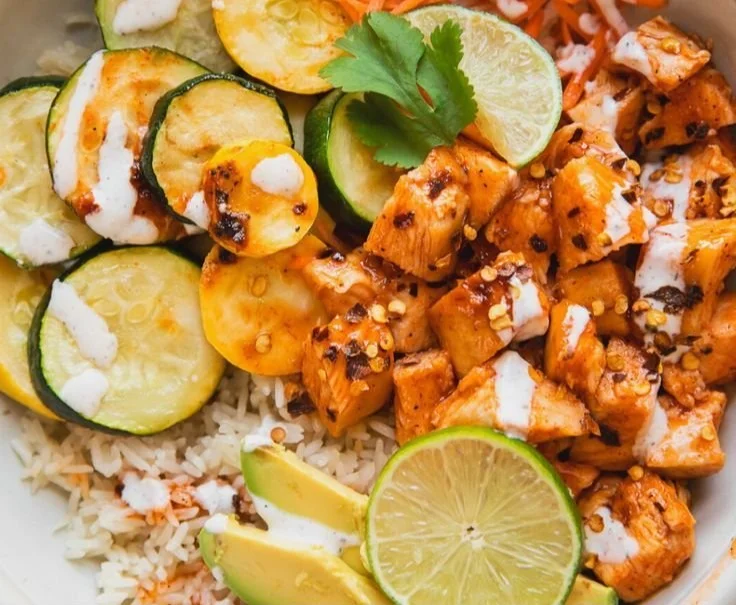 Hot Honey Chicken Bowls